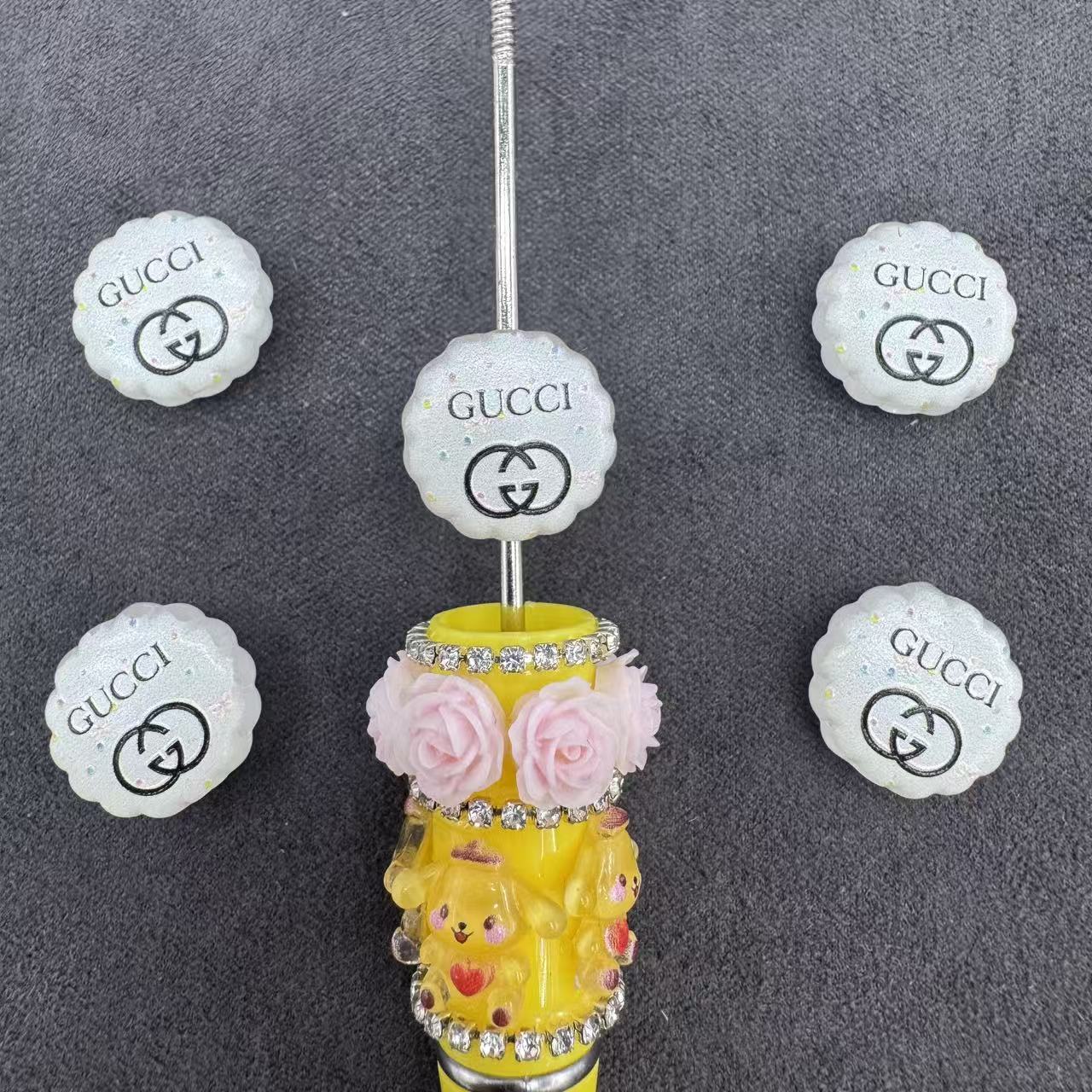 Flat Acrylic Beads