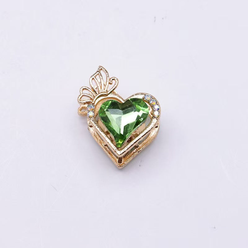 Heart Butterfly Heavy-Duty Beads Straight Hole Beading Accessories Findings DIY Beaded Pen
