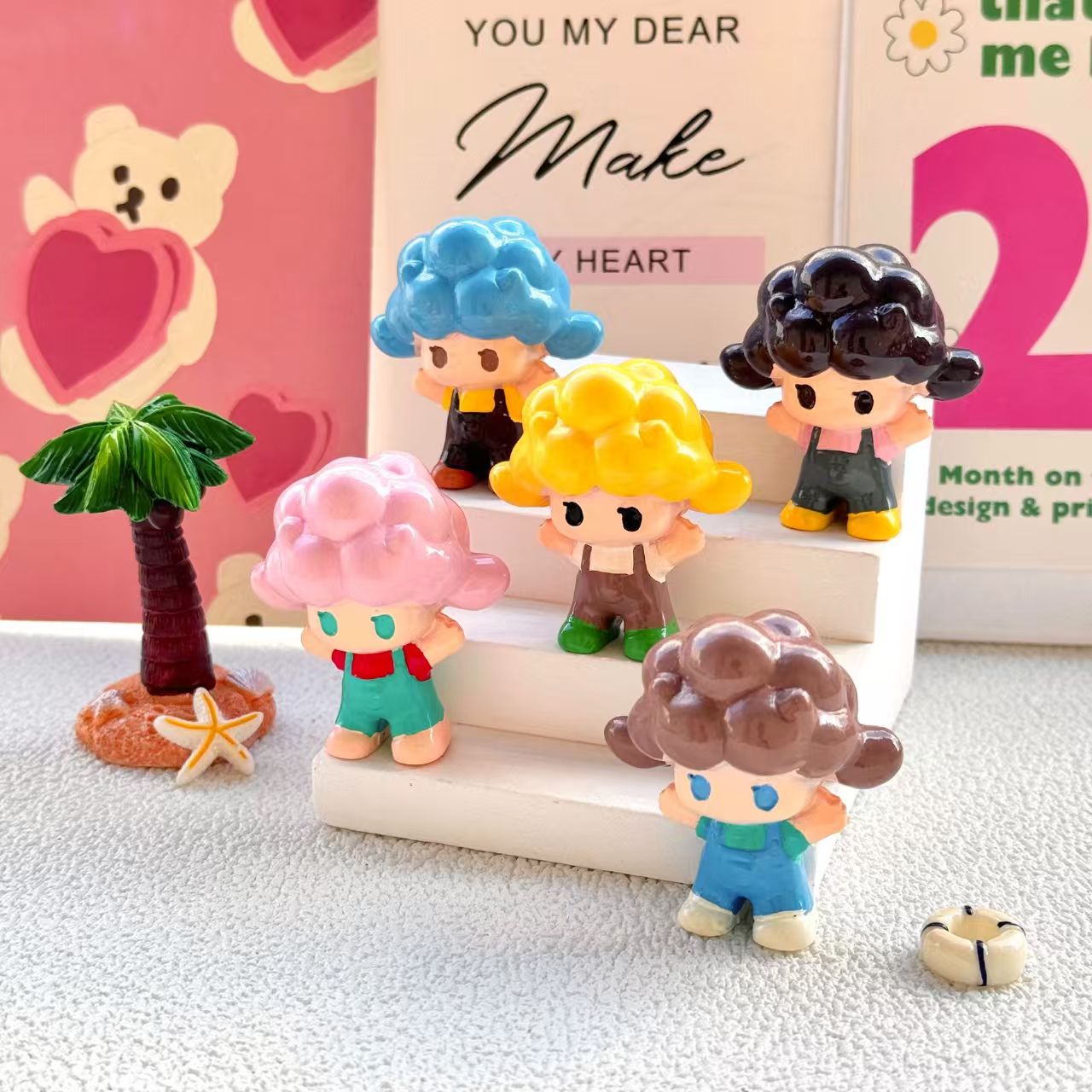 FS1770- Cute Doll Acrylic Beads (Through-Hole)