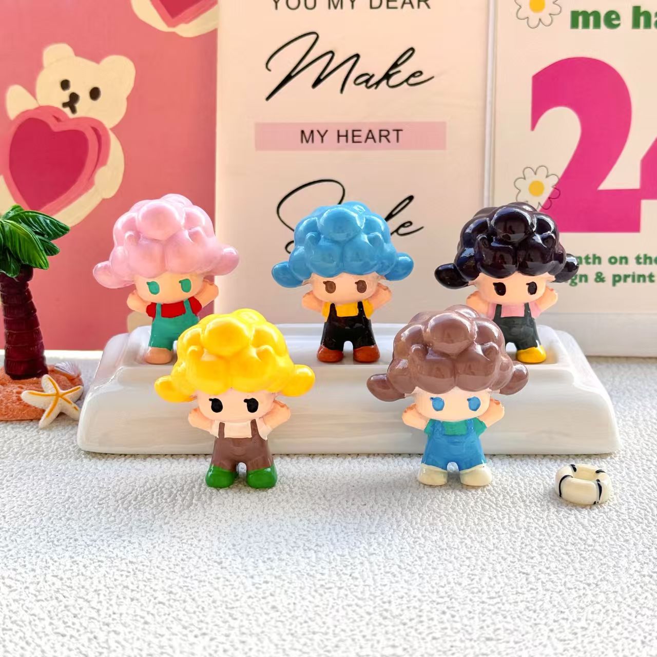 FS1770- Cute Doll Acrylic Beads (Through-Hole)