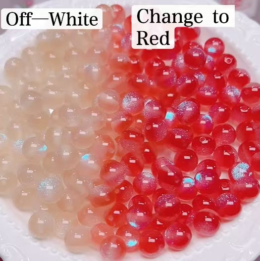 FS6034- 10Mm Optically Variable Glow-In-The-Dark Resin Beads
