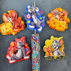 Acrylic Beads Classic Animation Cat and Mouse Character Theme Random Mix For Pen Toppers Or Keychain