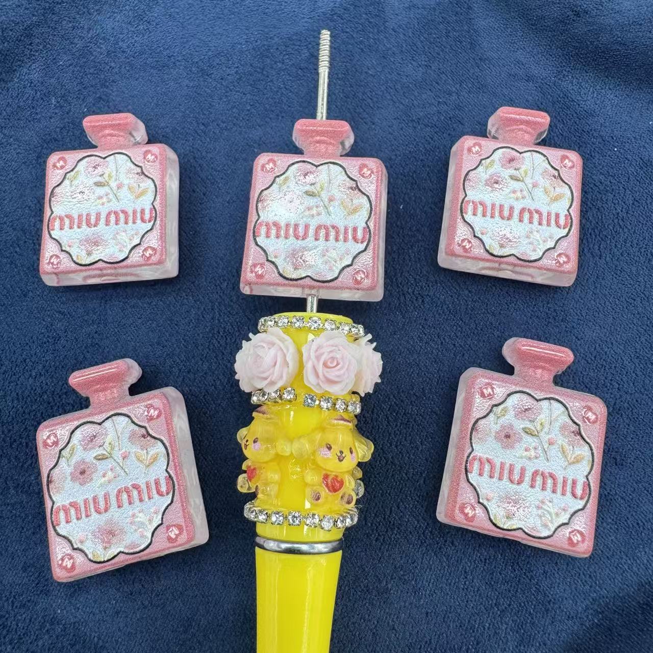 Perfume Bottle Acrylic Beads