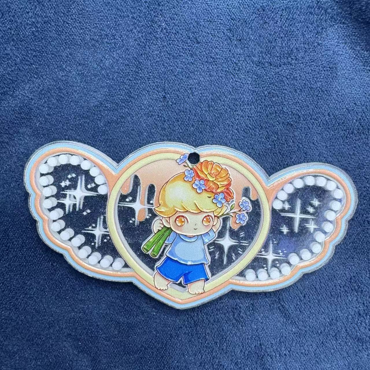Printed Acrylic Charms Pedant For Making Keychain