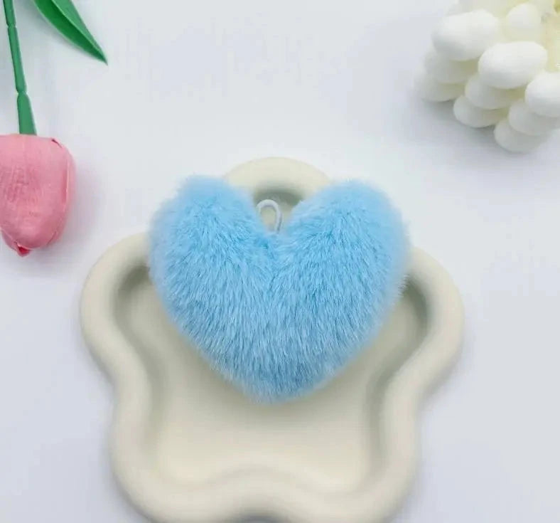 FS6860-Fuzzy Heart-Shaped Plush toy Zoe DIY Wholesale
