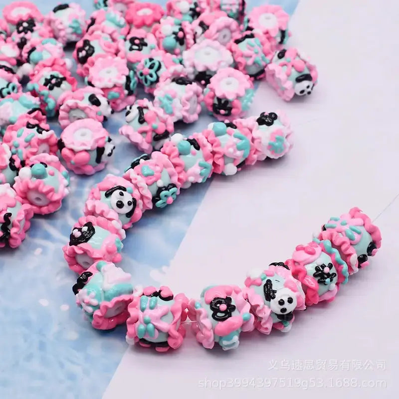 FS4674-Hand-Painted Beads For Beadable Pens Zoe DIY Wholesale