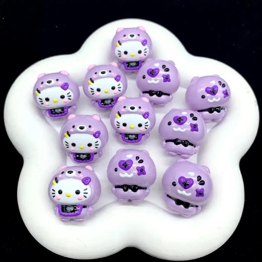 FS6916-26*27MM Kitty Heavy Oil Hand-painted Beads For Beadable Pens Zoe DIY Wholesale