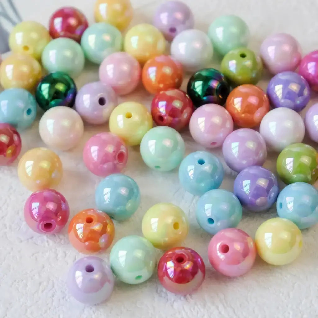 FS5133-8MM UV Solid Beads For Beadable Pens Necklace DIY Craft Zoe DIY Wholesale