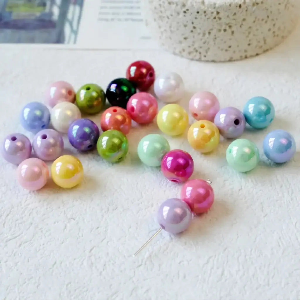 FS5133-8MM UV Solid Beads For Beadable Pens Necklace DIY Craft Zoe DIY Wholesale