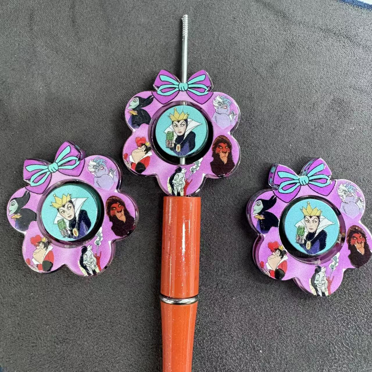 Evil Queen Acrylic Bow Beads