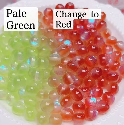 FS6034- 10Mm Optically Variable Glow-In-The-Dark Resin Beads