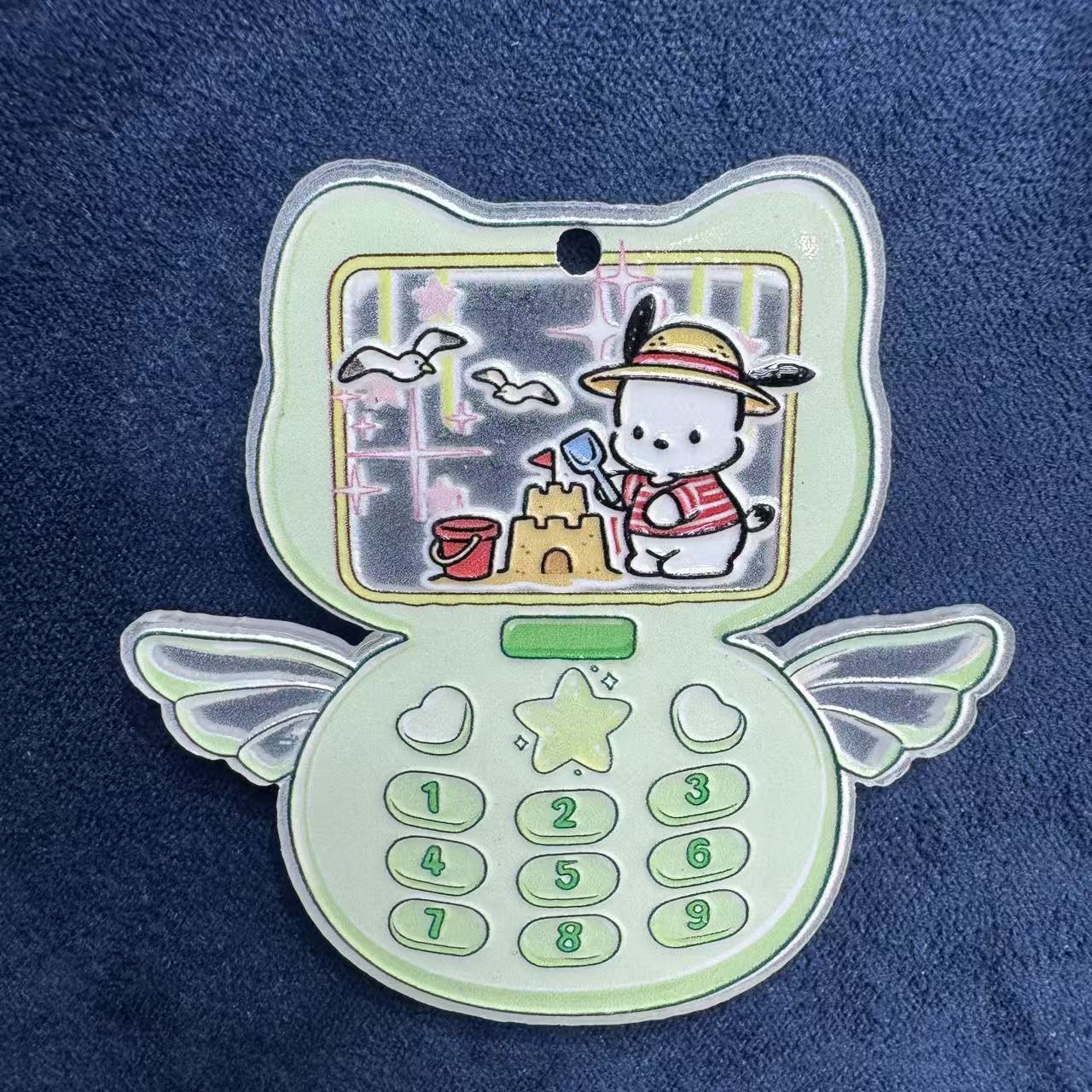 Printed Acrylic Charms Pedant For Making Keychain