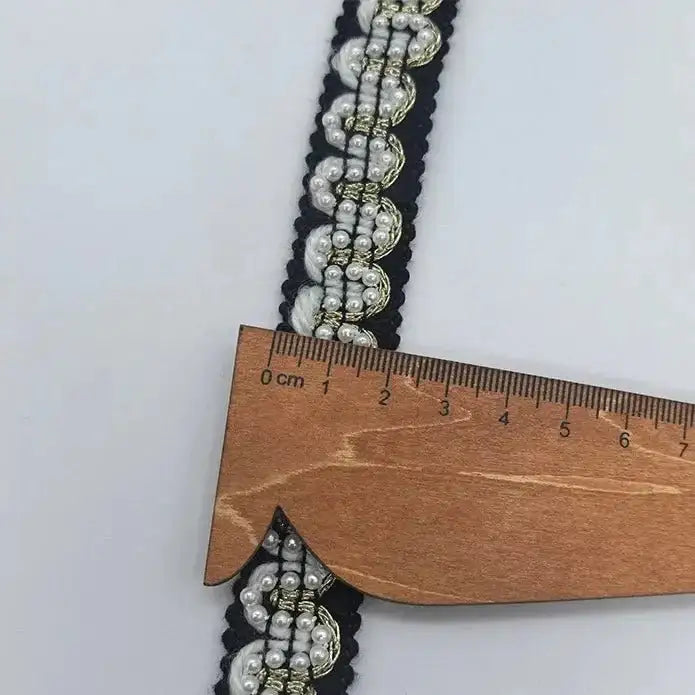 FS0004-2cm Width Pearl Fabric -Zoe DIY Wholesale