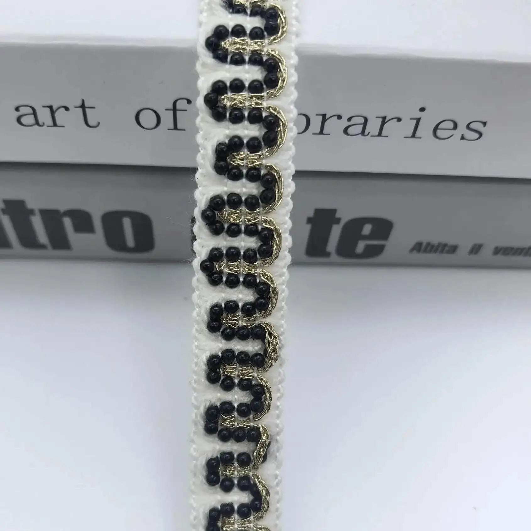 FS0004-2cm Width Pearl Fabric -Zoe DIY Wholesale
