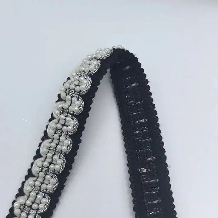 FS0004-2cm Width Pearl Fabric -Zoe DIY Wholesale