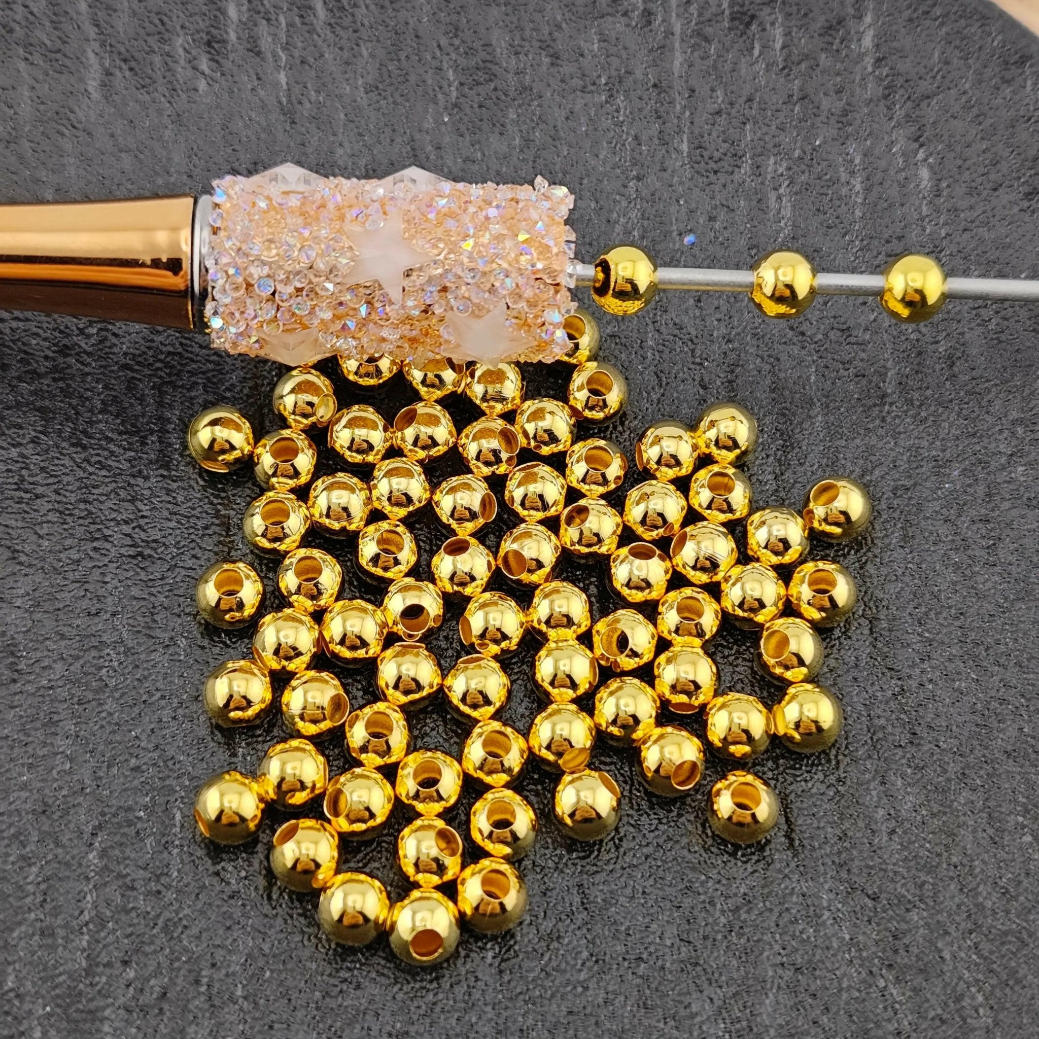 FS0017-5mm Metal Beads Fit for Beadable Pens -Zoe DIY Wholesale