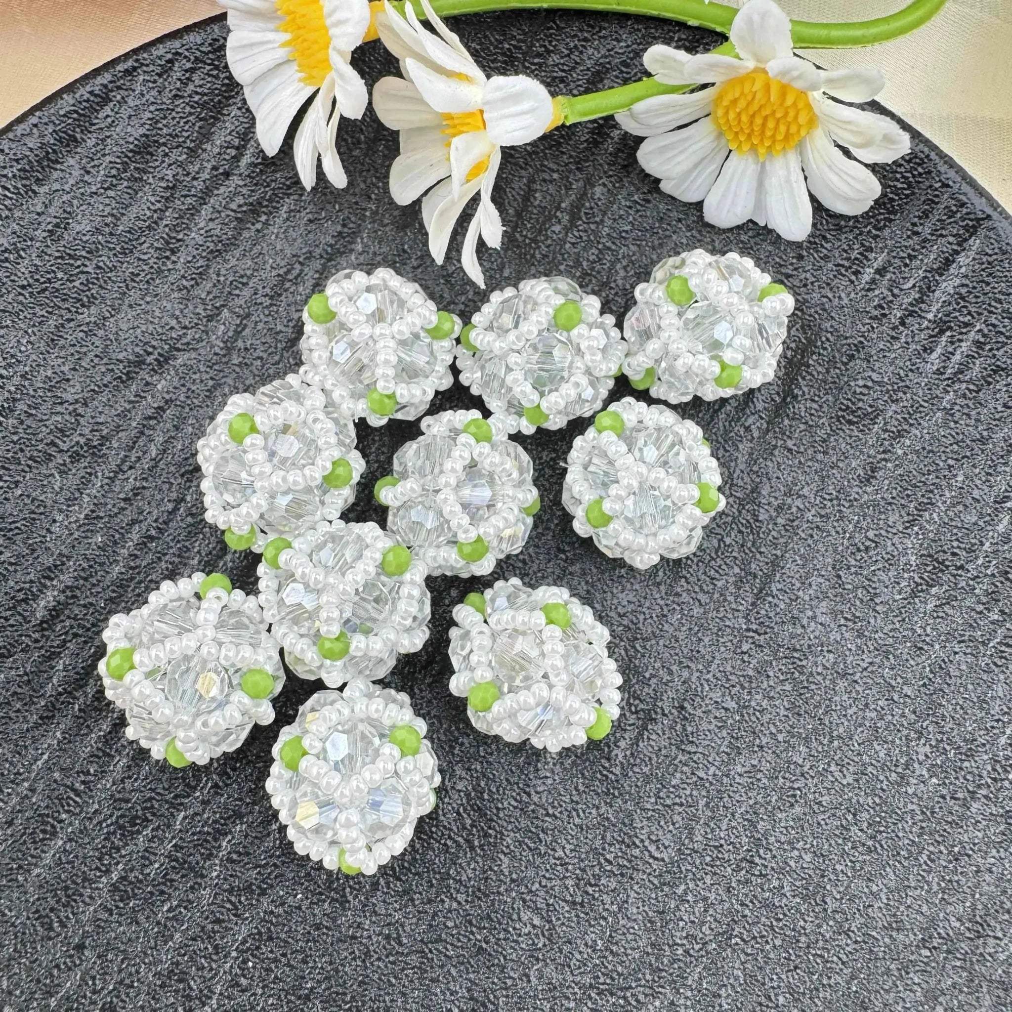 FS0581-18mm Random Mixed Handmade Glass Beads, Hand-Woven Glass Beads, Pearl Beads -Zoe DIY Wholesale