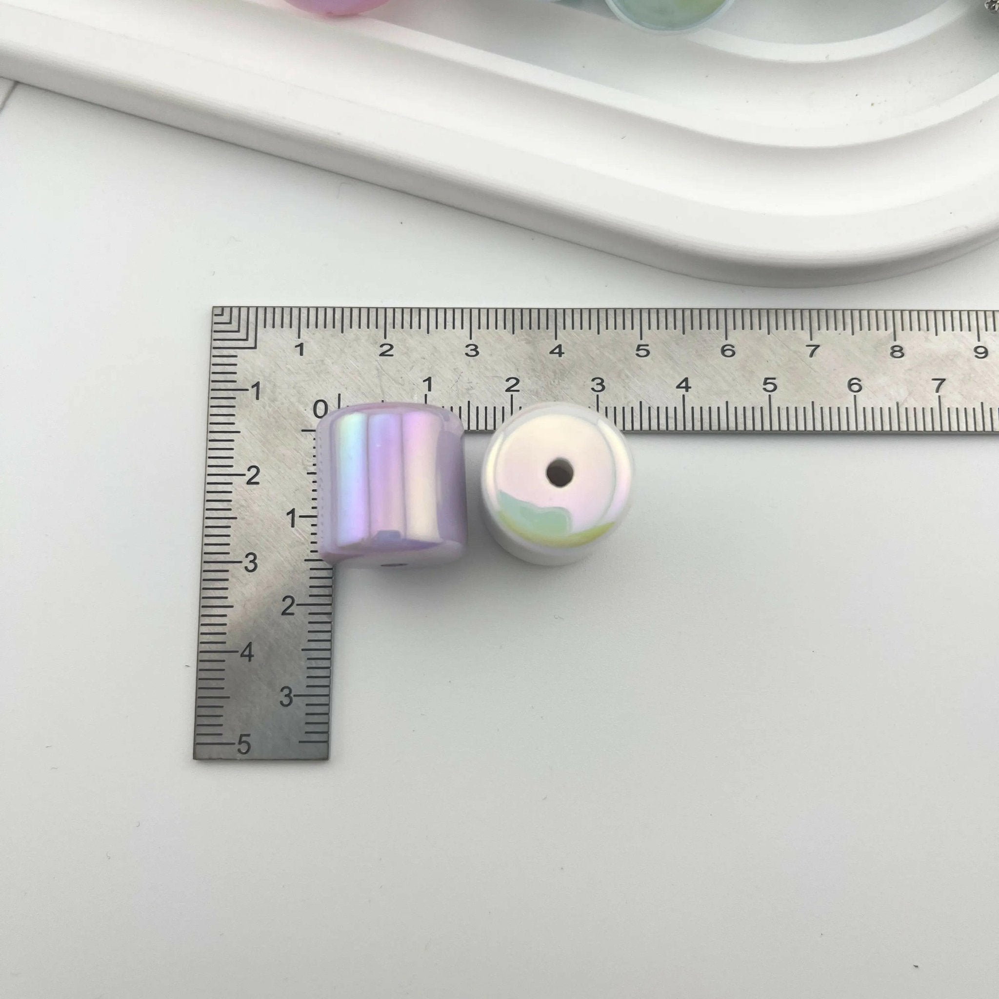 FS0607-16MM Solid color Cylinder Acrylic Beads Fit For Beadable Pens -Zoe DIY Wholesale