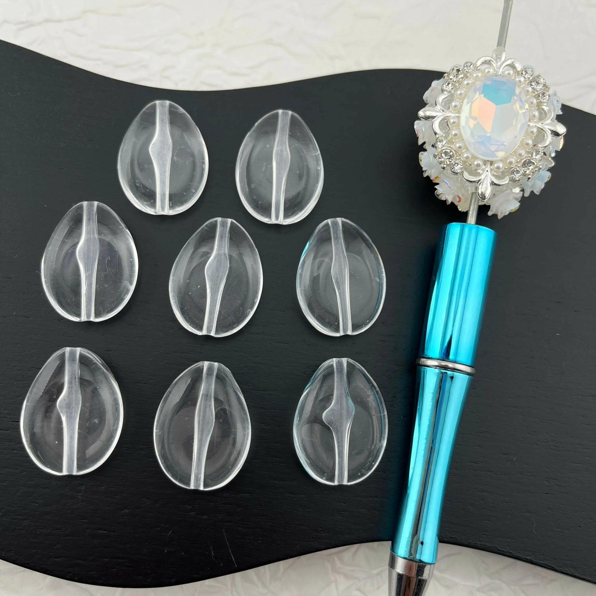 FS0618-25MM Raindrop Base Beads 9MM ThicknessFit For Beadable Pens -Zoe DIY Wholesale
