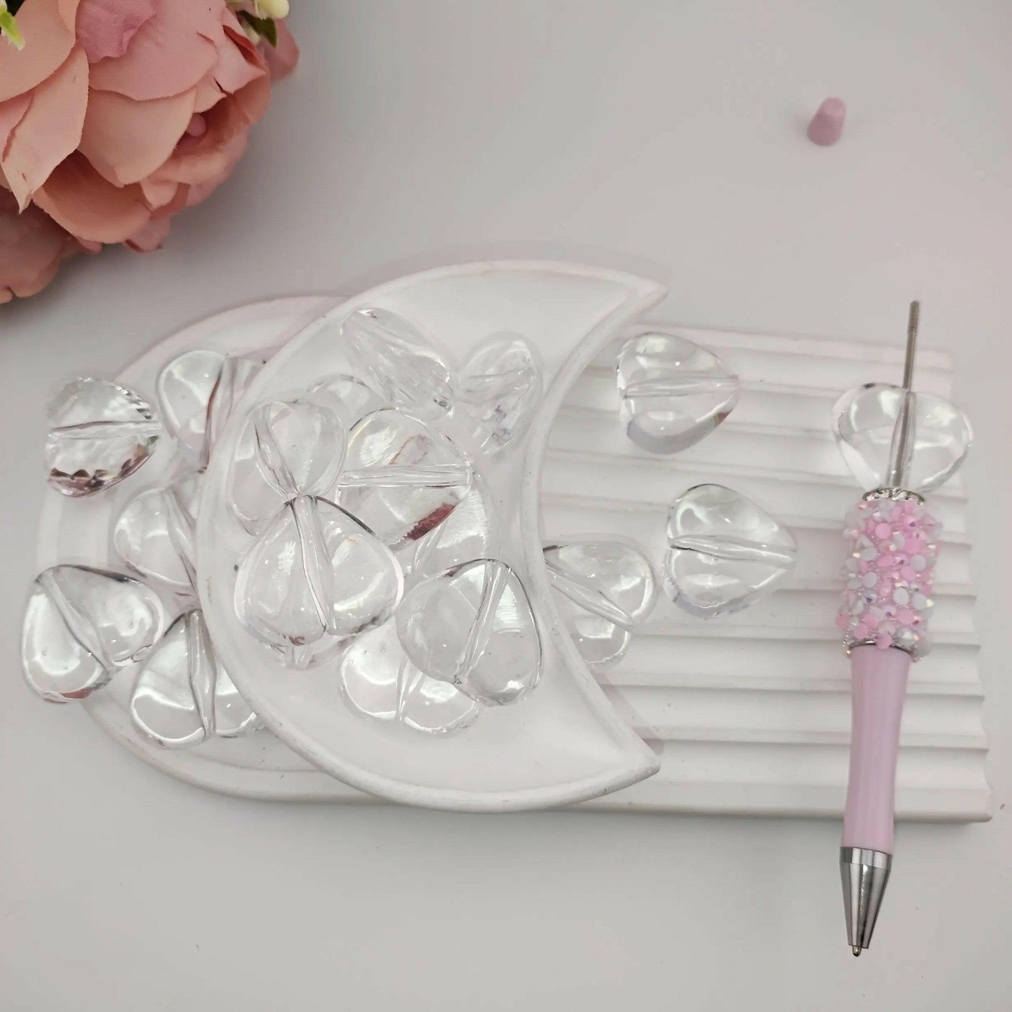 FS0621-26MM Heart Plate Based Beads 15MM Thickness Fit For Beadable Pens -Zoe DIY Wholesale
