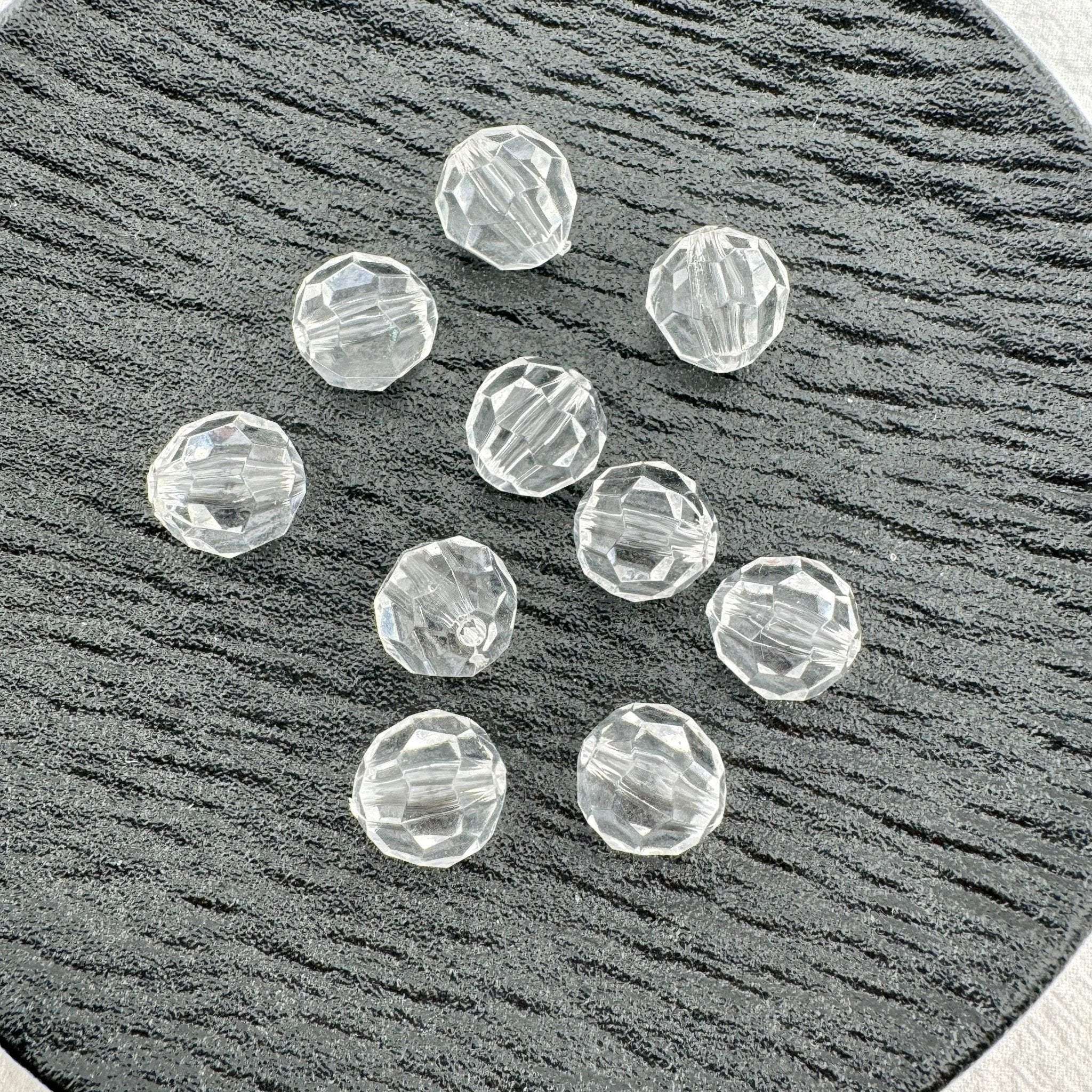 FS0830-16MM Facted Clear Based Beads Fit For Beadable Pens -Zoe DIY Wholesale
