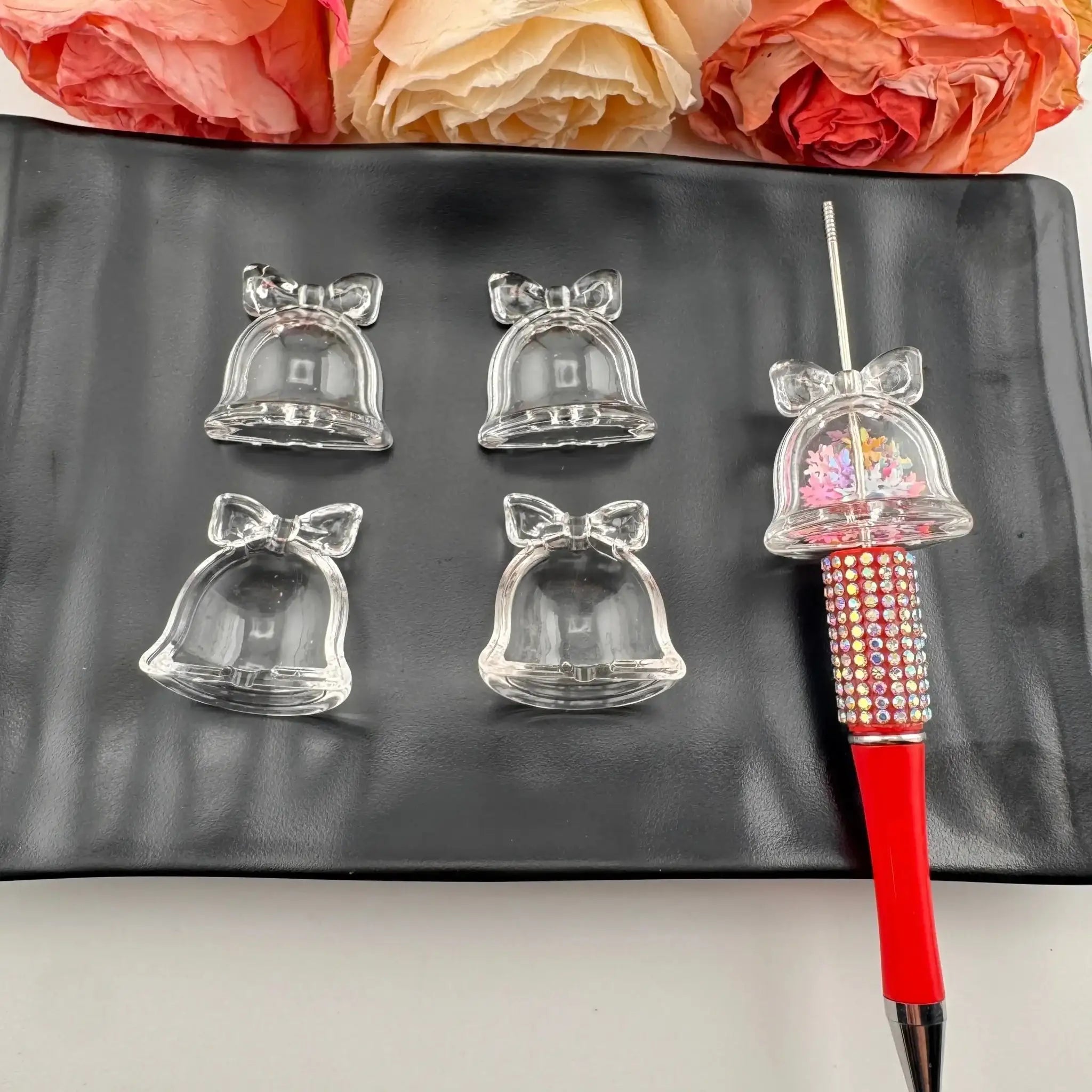 FS0871-33MM Clear Bell Shaker Box Fit For Beadablepen -Zoe DIY Wholesale