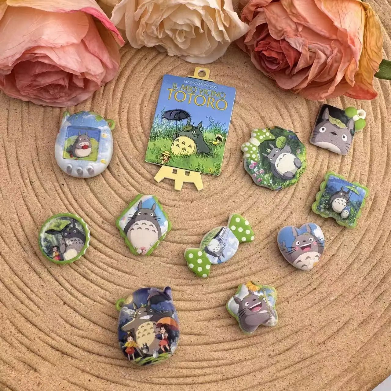 FS10024-Random Mixed Totoro Acrylic Beads For Making Keychain -Zoe DIY Wholesale