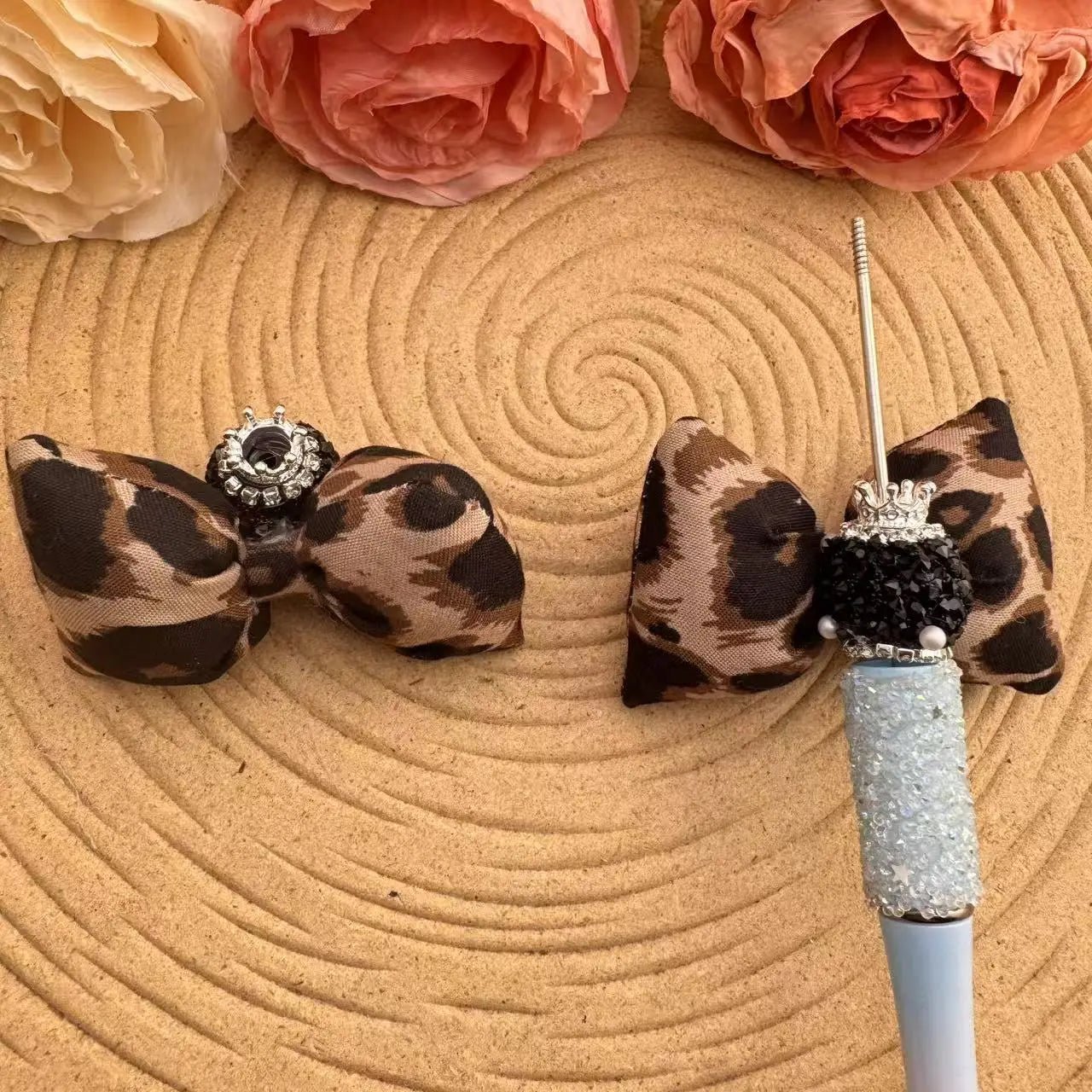 FS10033-16mm Sugar Beads With Bow -Zoe DIY Wholesale