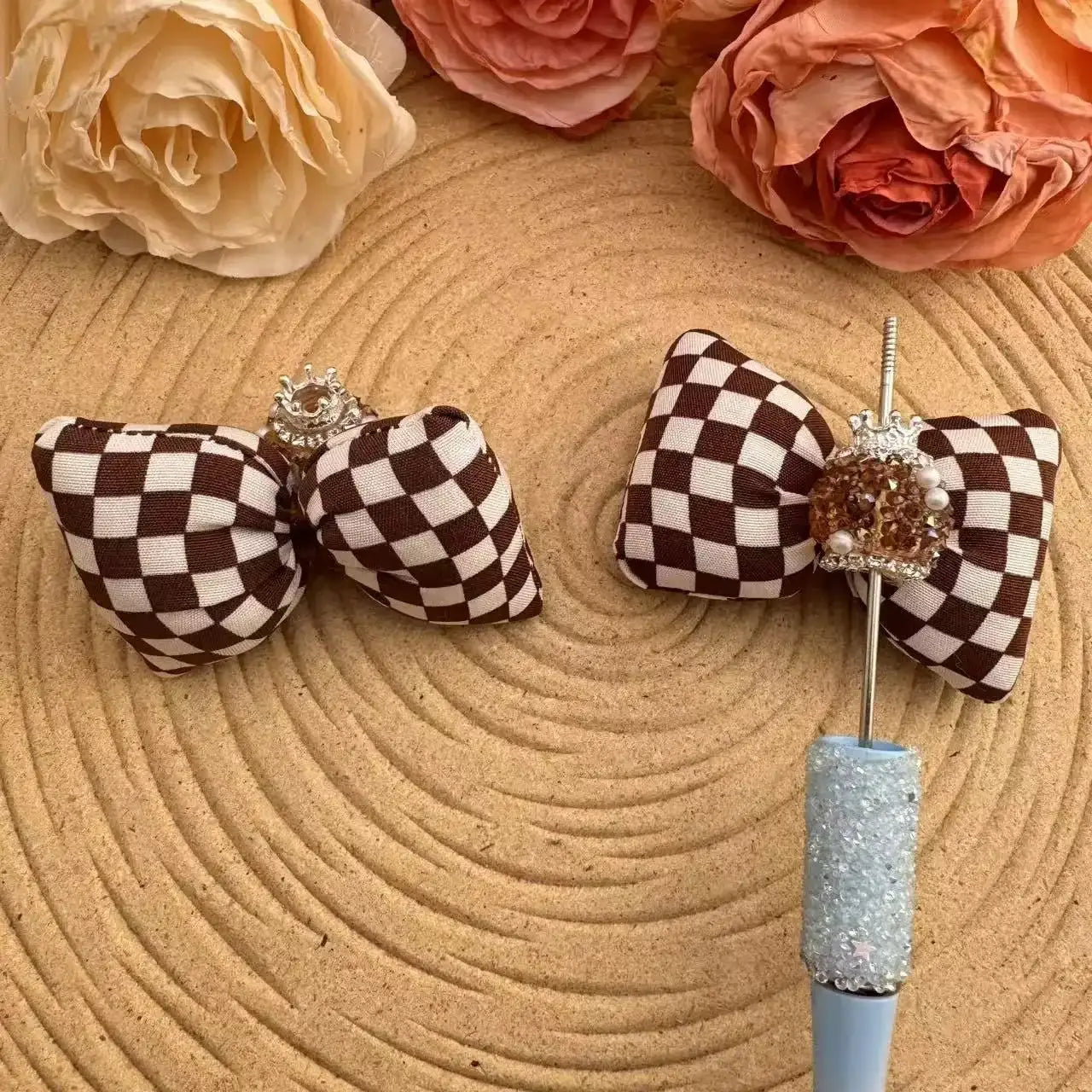FS10034-16mm Sugar Beads With Bow -Zoe DIY Wholesale