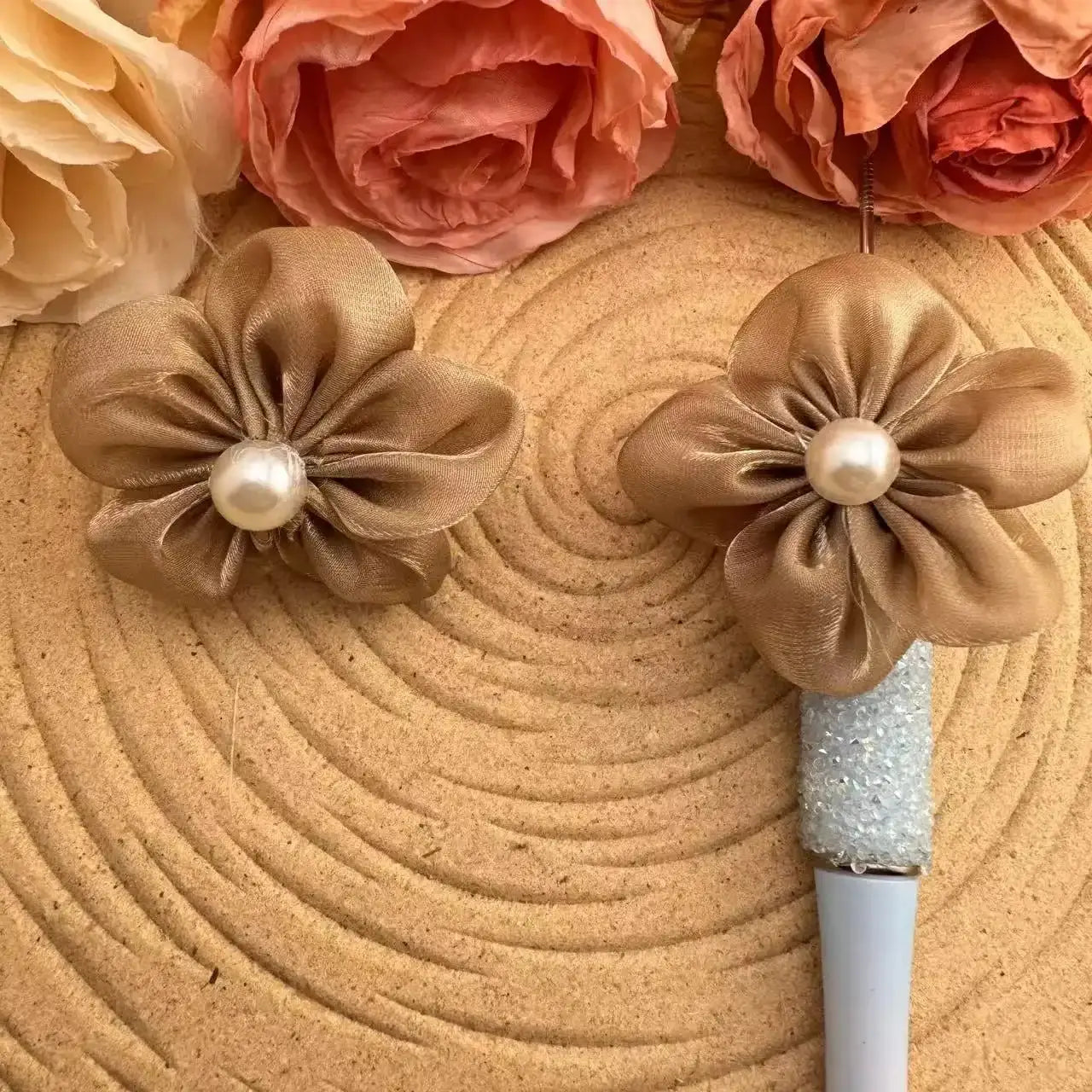 FS10036-16mm Sugar Beads With Flower -Zoe DIY Wholesale