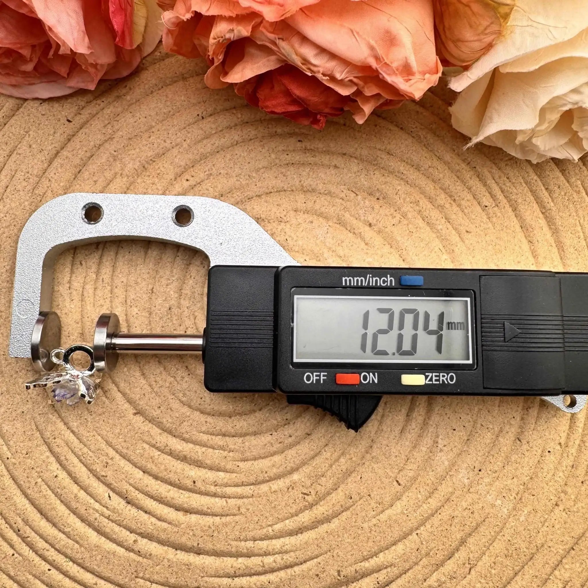 FS10061-12mm Glowing Soft Flower Metal Spacer With Connector For Making Bracelet Beadable Pens -Zoe DIY Wholesale