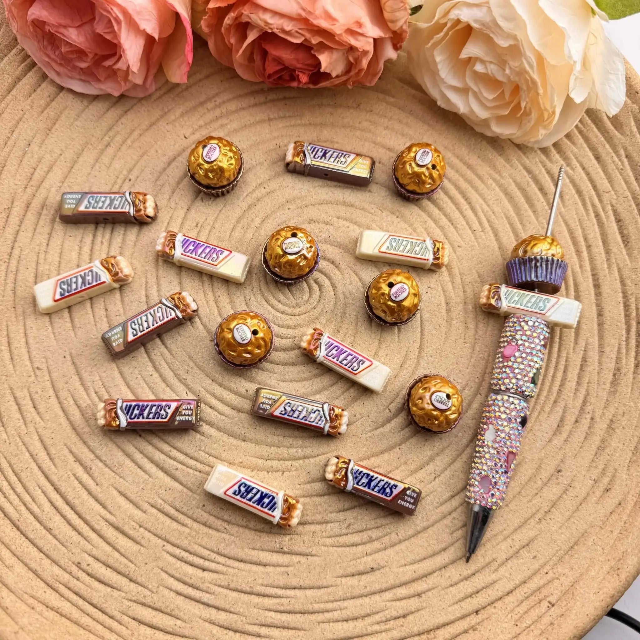 FS10066-Mixed UV Chocolate Resin Beads -Zoe DIY Wholesale