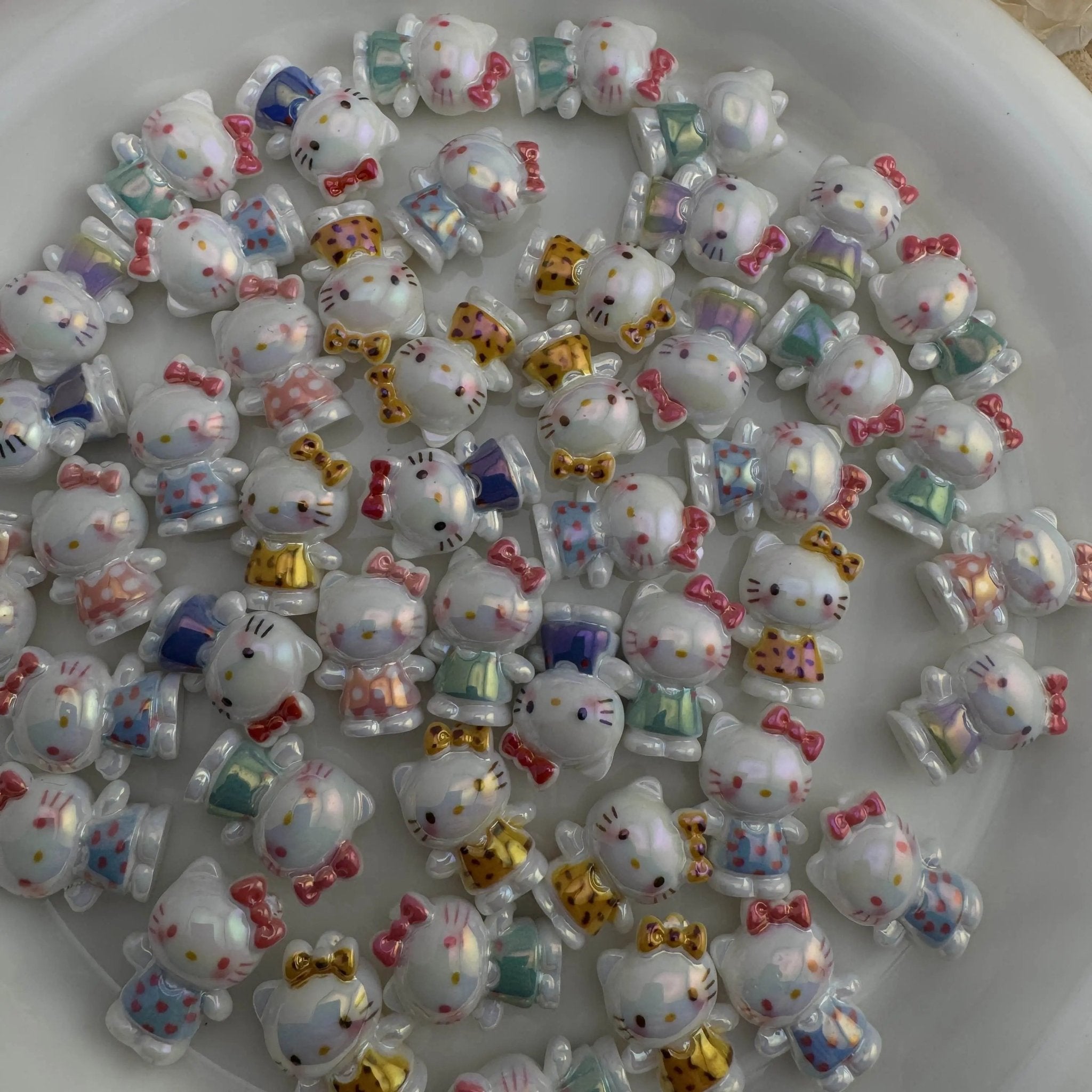 FS10069-12×20mm UV Coating HK Resin Beads For Beadable Pens Keychain Makin -Zoe DIY Wholesale