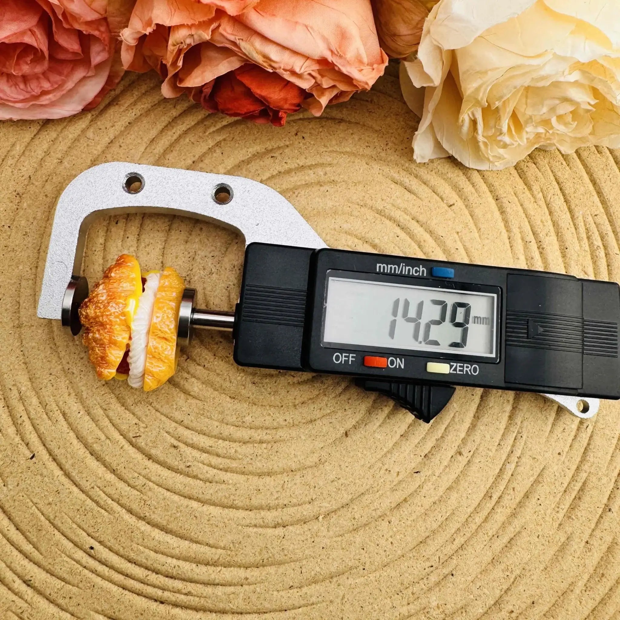 FS10076-Random Mixed UV Coating Hamburger Resin Beads For Beadable Pens Keychain Making -Zoe DIY Wholesale