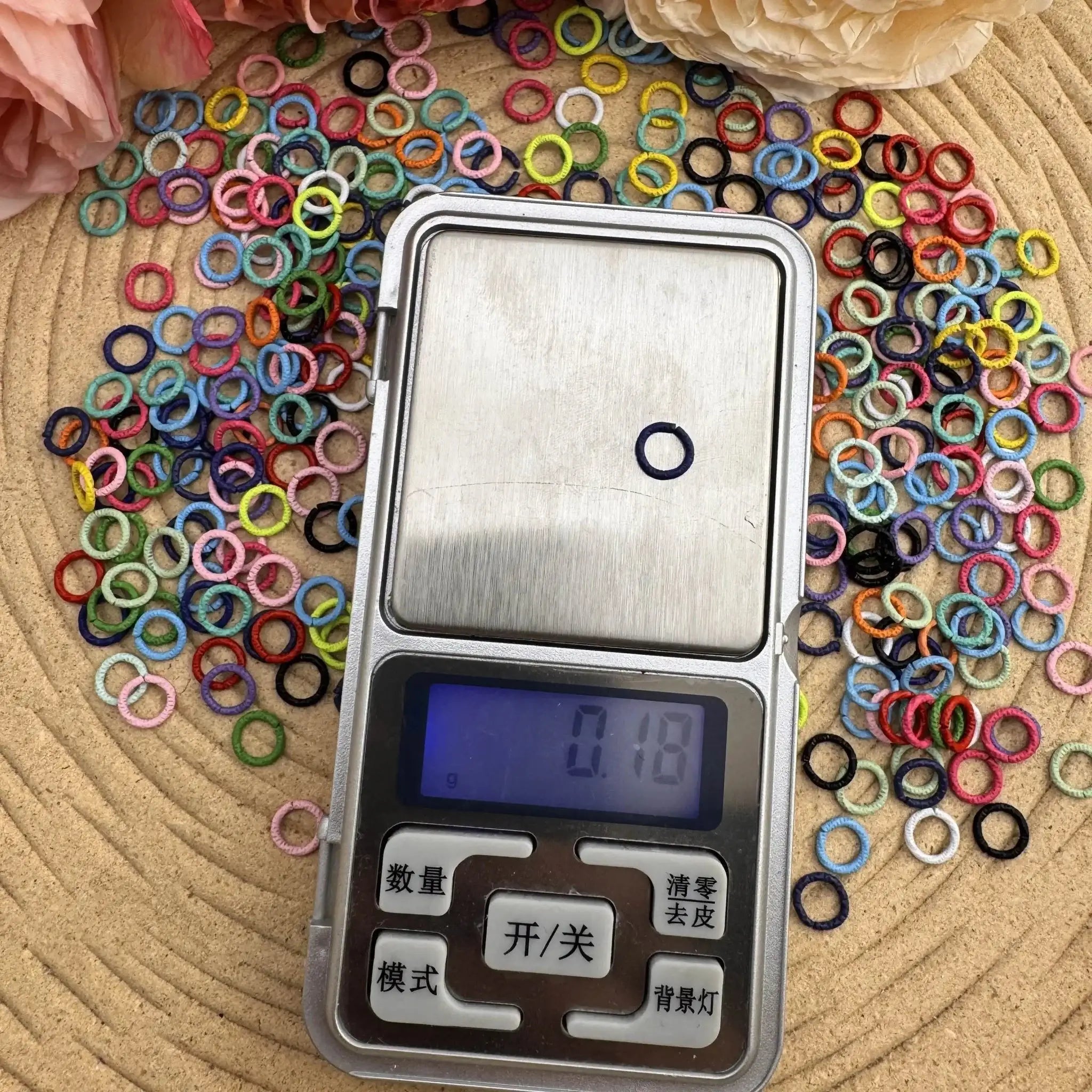FS10081-8mm Random Mixed Color Closed Ring For Making Keychain Jewelry Making -Zoe DIY Wholesale