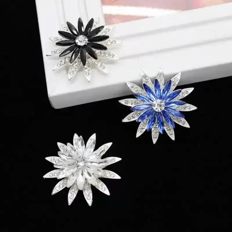FS101035-About 38×38mm Sunflower Spinner Patch For Making Fancy Beads Or Other DIY Project -Zoe DIY Wholesale