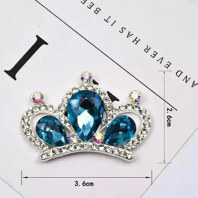 FS101049-About 36×26mm Crown Metal Patch For Making Fancy Beads Or Other DIY Project -Zoe DIY Wholesale