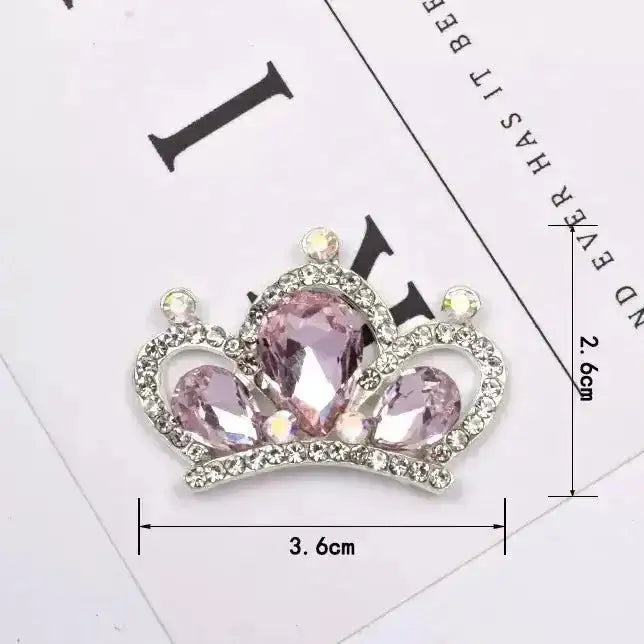 FS101049-About 36×26mm Crown Metal Patch For Making Fancy Beads Or Other DIY Project -Zoe DIY Wholesale