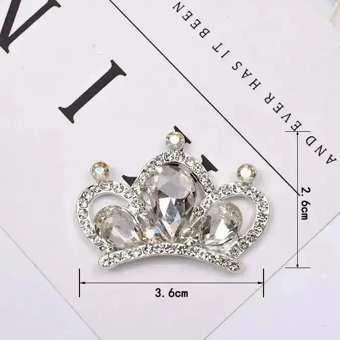 FS101049-About 36×26mm Crown Metal Patch For Making Fancy Beads Or Other DIY Project -Zoe DIY Wholesale
