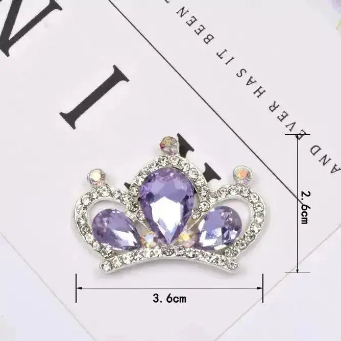 FS101049-About 36×26mm Crown Metal Patch For Making Fancy Beads Or Other DIY Project -Zoe DIY Wholesale