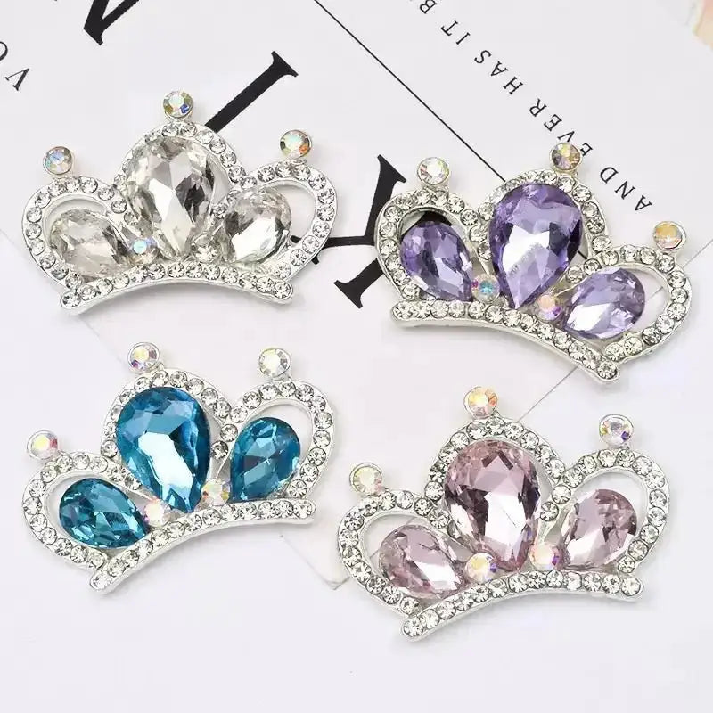 FS101049-About 36×26mm Crown Metal Patch For Making Fancy Beads Or Other DIY Project -Zoe DIY Wholesale