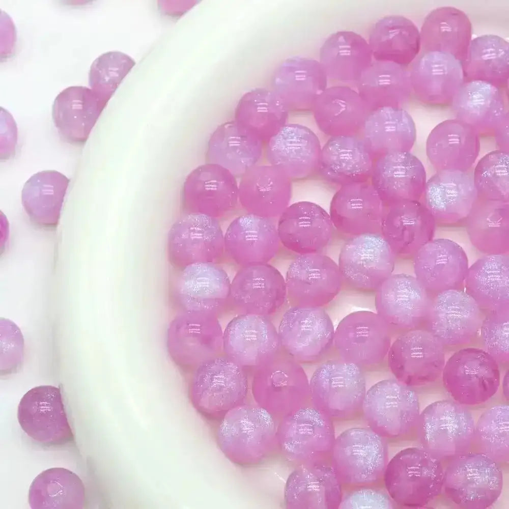 FS101057-16MM Galaxy Round Resin Beads Fit For Beadable Pens Keychain Jewelry Making -Zoe DIY Wholesale