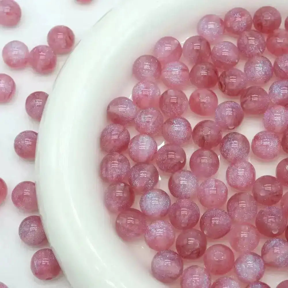 FS101057-16MM Galaxy Round Resin Beads Fit For Beadable Pens Keychain Jewelry Making -Zoe DIY Wholesale