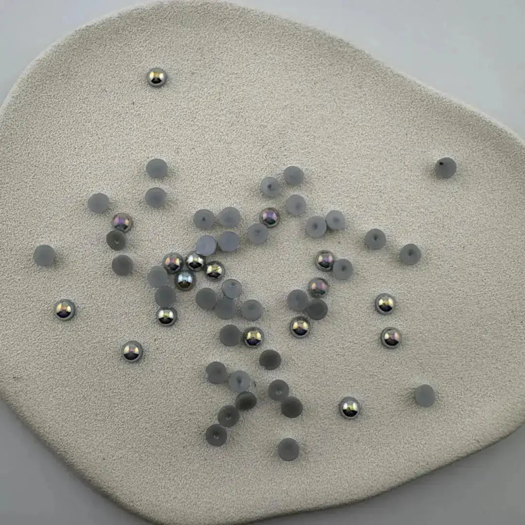 FS101127-5mm AB Half Pearl Looking Half Acrylic Pearl Patch -Zoe DIY Wholesale