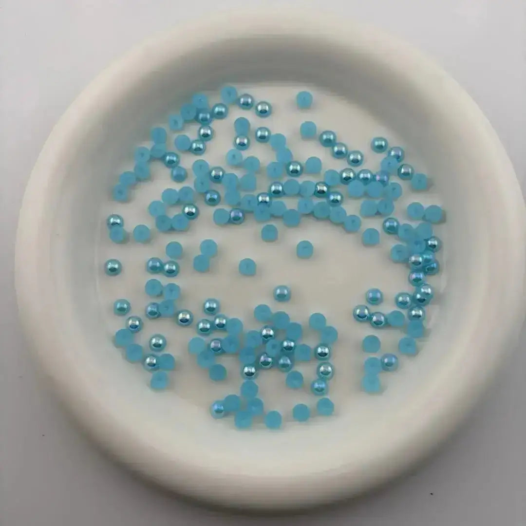 FS101127-5mm AB Half Pearl Looking Half Acrylic Pearl Patch -Zoe DIY Wholesale