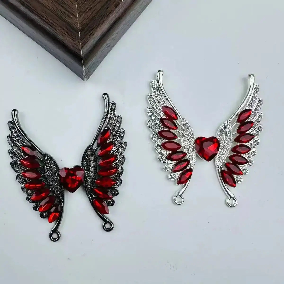 FS101147-5.5*4.8cm Angle Wings Metal Patch -Zoe DIY Wholesale