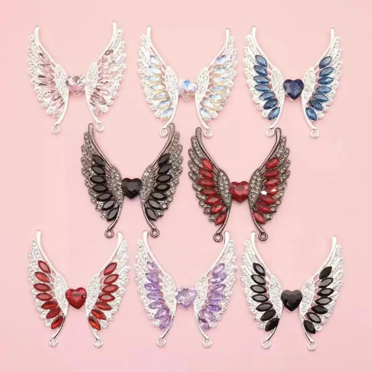 FS101147-5.5*4.8cm Angle Wings Metal Patch -Zoe DIY Wholesale