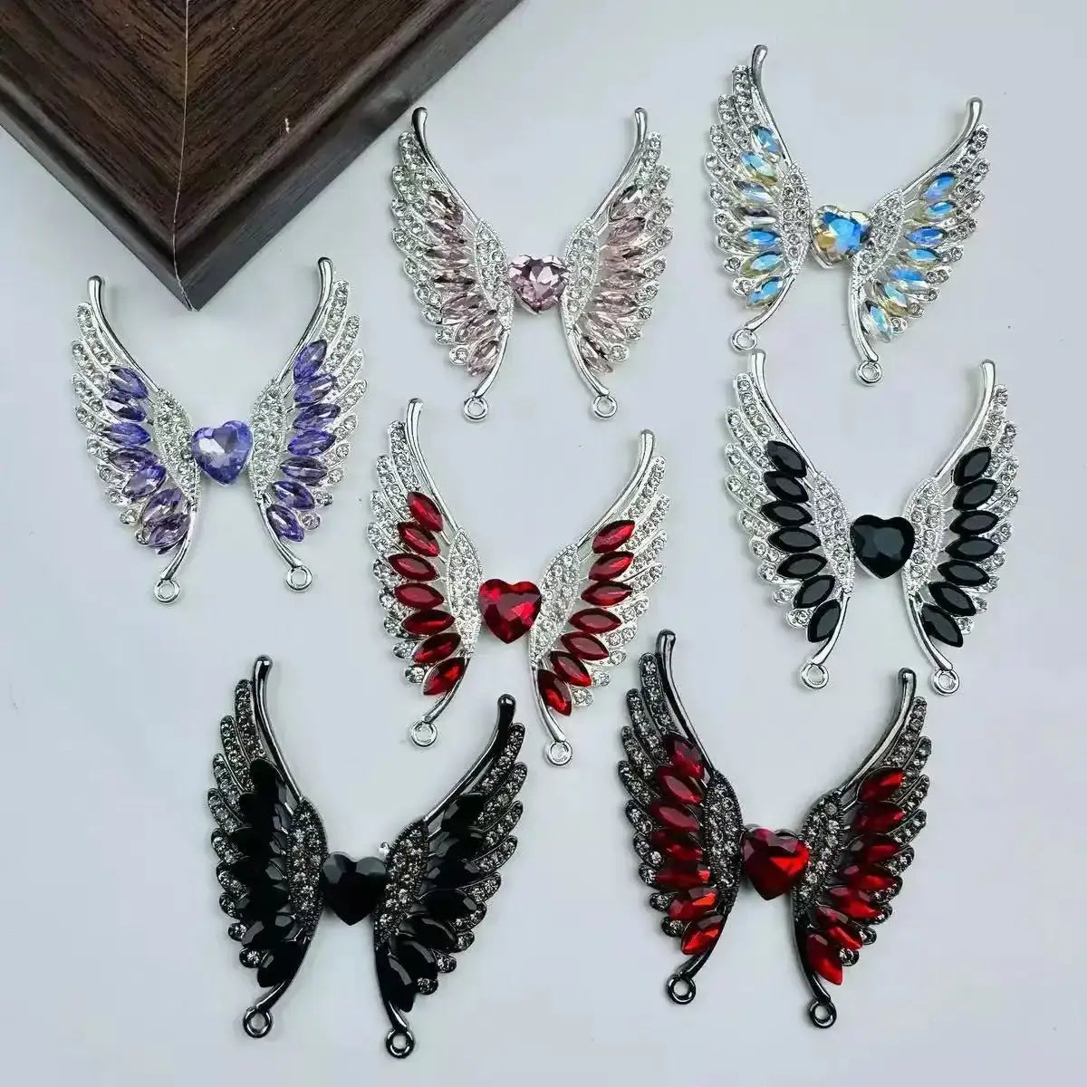 FS101147-5.5*4.8cm Angle Wings Metal Patch -Zoe DIY Wholesale
