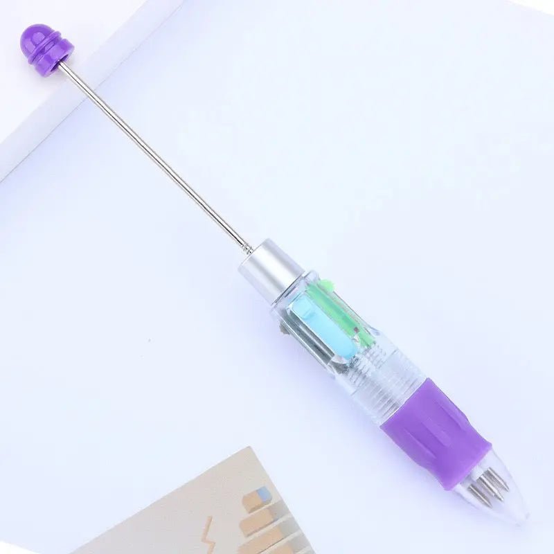 FS101153-15*1.5cm Four Color Ink Beadable Pen -Zoe DIY Wholesale