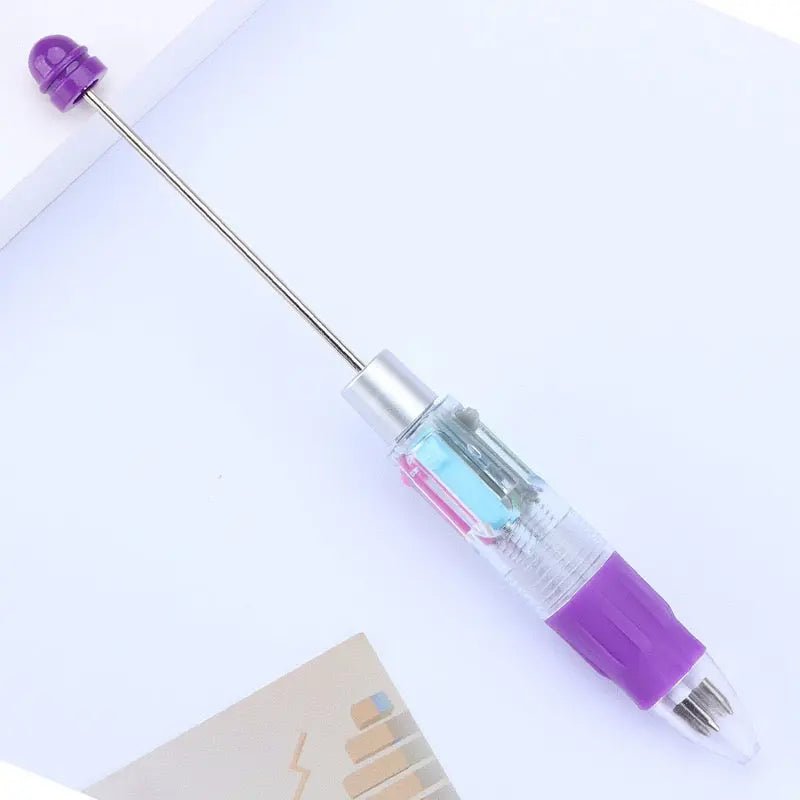 FS101153-15*1.5cm Four Color Ink Beadable Pen -Zoe DIY Wholesale